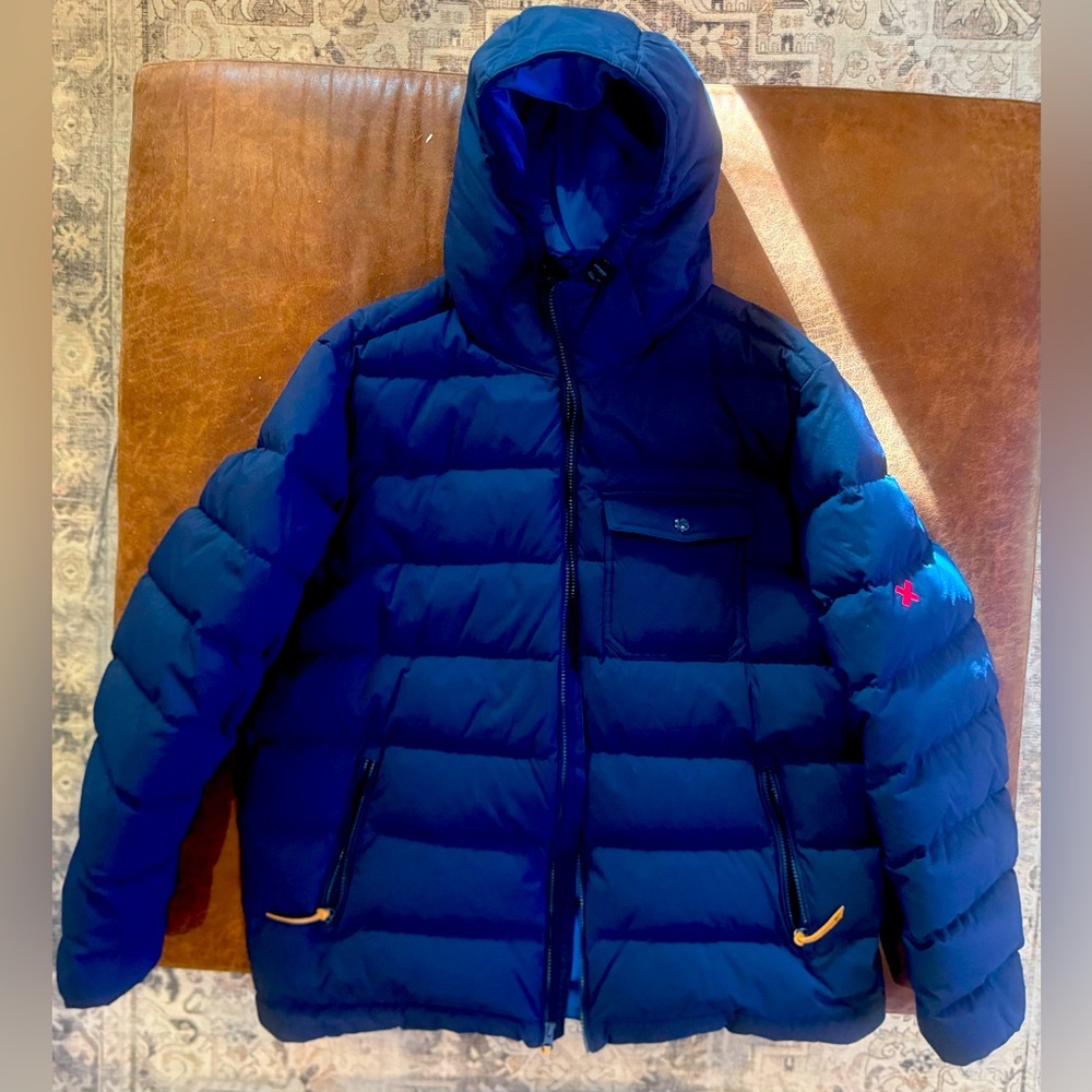 Best Made by Duluth Trading down puffer jacket. Mint condition XL Navy Blue.